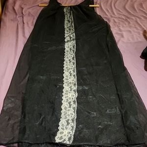 Vintage ladies Sheer Gown and Matching  Robe